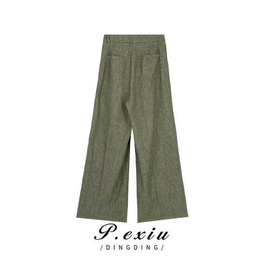 03-2潘依绣丁丁宠粉宽松复古-苎-麻-潮流百搭直筒休闲裤 6088 商品图1