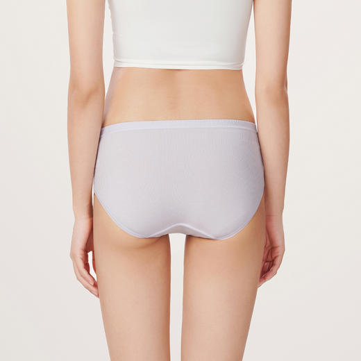 都市丽人健康木代尔系列纤柔绵内裤女人棉罗纹女士内裤低腰三角内裤LK43C1 商品图3