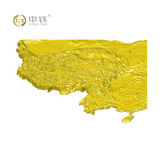 我爱祖国 中国地图足金摆件 Au999高浮雕金地图金版画 送足金车挂 商品图5