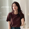 【百图lulu定制】【神仙T】低饱和度  纯色 简约短袖  棉T恤 商品缩略图3