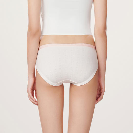 都市丽人基础系列舒肤棉内裤女棉提花纯棉女士内裤低腰三角内裤LK43A7 商品图2