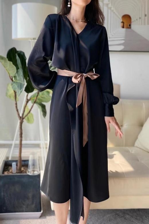Le Malene 百变三种穿法经典黑优雅连衣裙 17390 商品图6