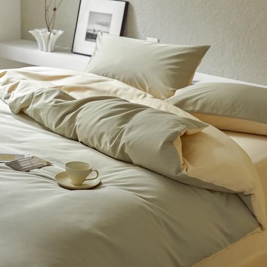 2024春 100S新疆长绒棉双拼床品三件套/四件套 床单款床笠款  雅致清爽春日色 商品图6