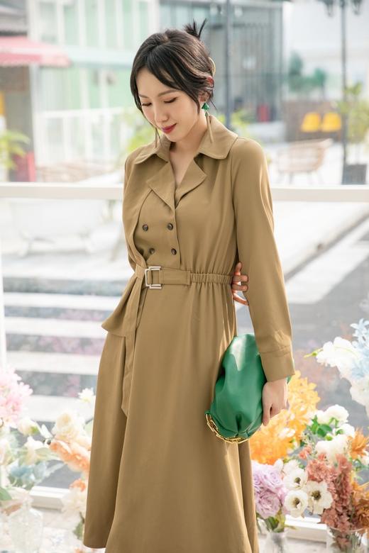 Le Malene 优雅感风衣式连衣裙 14536 商品图0