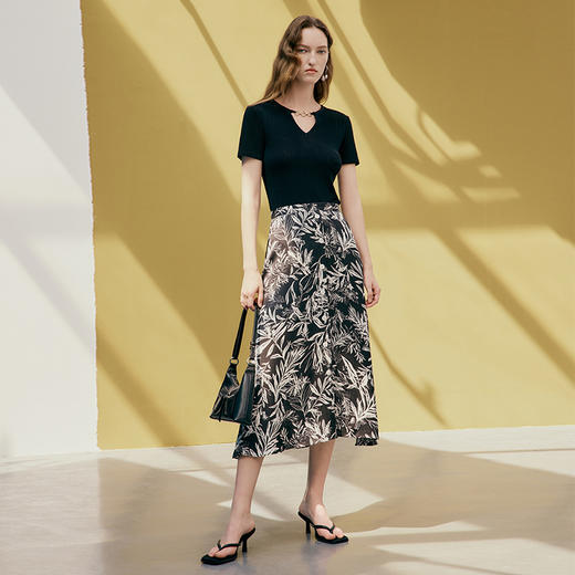 EITIE爱特爱新款夏季纯色百搭显瘦小上衣7413117 商品图2