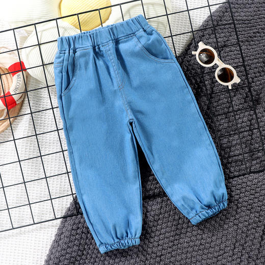 【59元任选2条春秋宝宝裤】2024春季新款 男童女童春季卫裤牛仔裤休闲裤 耐穿耐磨 舒适面料 商品图1