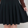 春夏款半身裙弹力字母高腰A字短裙小黑裙女300斤大码百褶裙 商品缩略图2