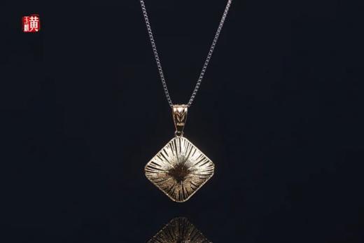 和田碧玉18K金镶嵌吊坠 商品图3