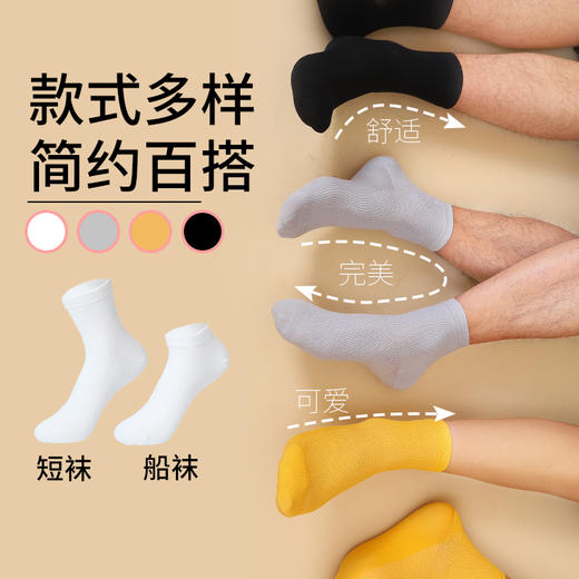 【米莫印品 黑科技赋能香茅草精油袜】专利抗箘消臭除臭 水泡脚痒排汗透气 舒适柔软持久回弹 抗箘润肤精油袜 男女款同款 告别香港脚！精美礼盒装/5双 商品图1