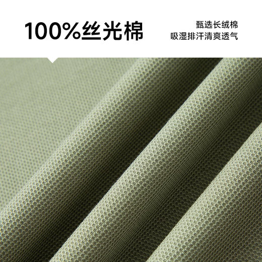 【100%丝光棉】【DDY】大依优型大码男装短袖Polo衫翻领纯棉丝光棉加肥加大透气吸汗夏季上衣半袖t恤夏装 商品图3