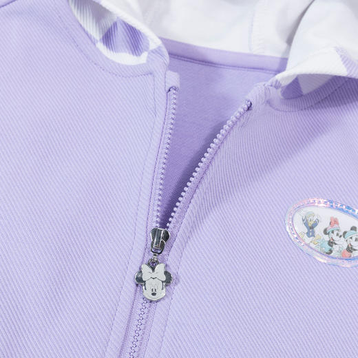 【商城同款】迪士尼2024春季女童外套连帽防风保暖开衫卫衣中小童棉弹舒适上衣231DS0888 商品图7