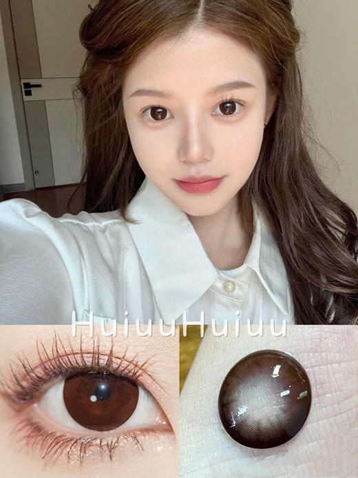 『大直径半年抛』 YEELENS- 大美目棕-14.5mm【半年抛0-800度 无525/575】 商品图0