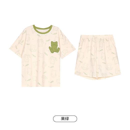 都市丽人亲情蜜语生活家居春夏睡衣女凉感无尘棉家居服薄款短袖短裤女士套装LH49A1 商品图14