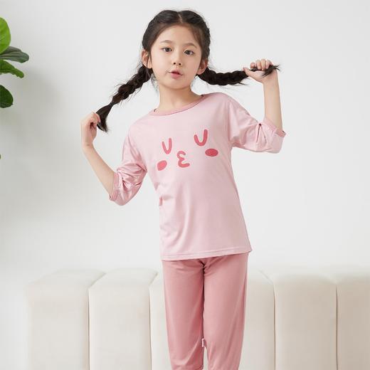 【限量抢，莫代尔升级款更舒适】2024儿童雅赛尔家居服，夏季薄款男童女宝雅赛尔七分袖套装宝宝休闲A类空调服 商品图10