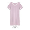 都市丽人好睡好眠春夏睡衣女针织人棉家居服薄款短袖裙女士针织睡裙LH46A1 商品缩略图7