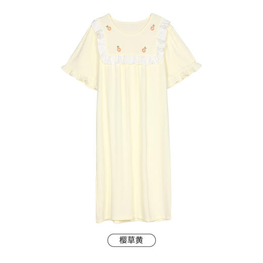 都市丽人生活家居春夏睡衣女软绵绵家居服薄款短袖裙女士睡裙LH46A8 商品图8