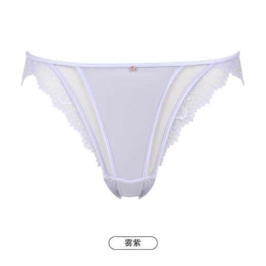 都市丽人时尚系列蕾丝网布内裤女蕾丝女士内裤低腰修腿裤LK43E5 商品图11