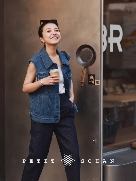 PETIT SCHAN小闪 CLO#215  Blue Kenting 蓝色垦丁 金葱牛仔马甲 商品图2