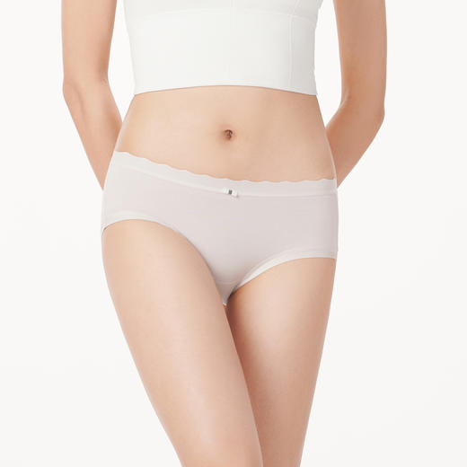 都市丽人健康木代尔系列纤柔绵内裤女细纱棉锦女士内裤低腰平角内裤LK45E5 商品图1