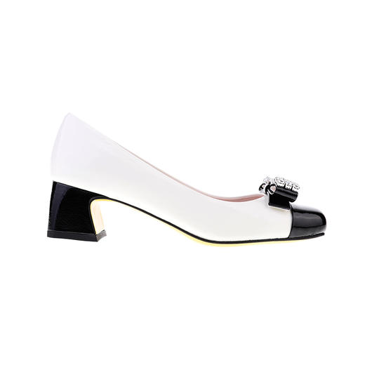 sheme蝶雨彩虹系列进口袋鼠皮蝴蝶结水晶点缀优雅时尚女士单鞋可定制 商品图0