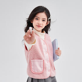 笛莎Deesha 童装2023冬季新款甜美马甲