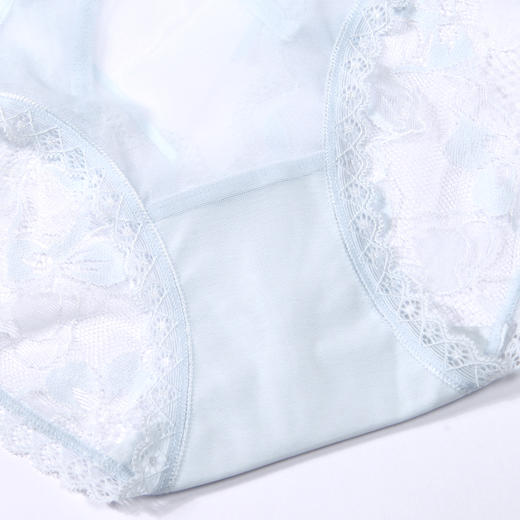 都市丽人时尚系列蕾丝网布内裤女蕾丝女士内裤低腰三角内裤LK43E2 商品图8