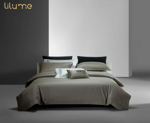 利路米24年新款百支色织提花四件套朗序咖 商品图0