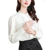 新中式风盘扣衬衫，女白色春秋装新款精致高级感白衬衣上衣KQL-B43N1852 商品缩略图4