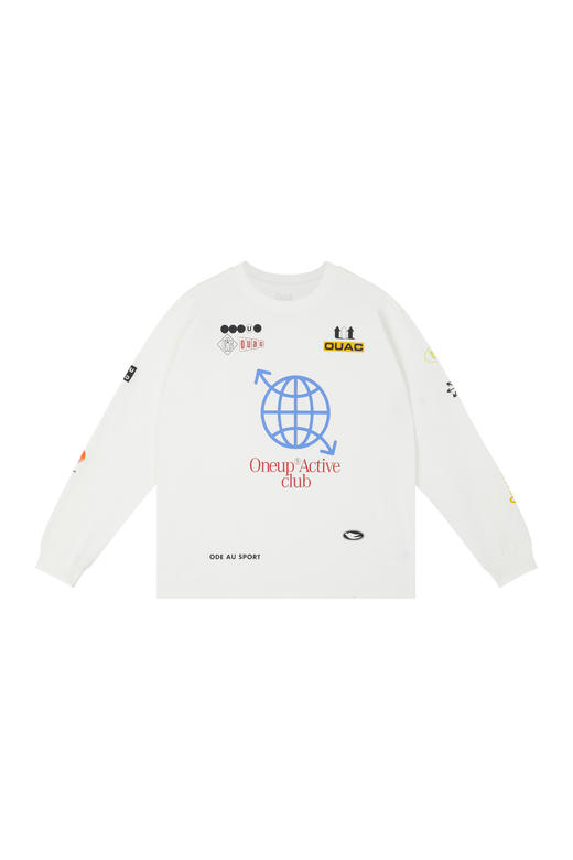 oneup凉感彩色印花长袖T恤 商品图6