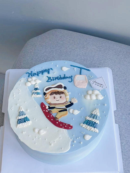 「男孩」手绘滑雪小勇士 商品图0