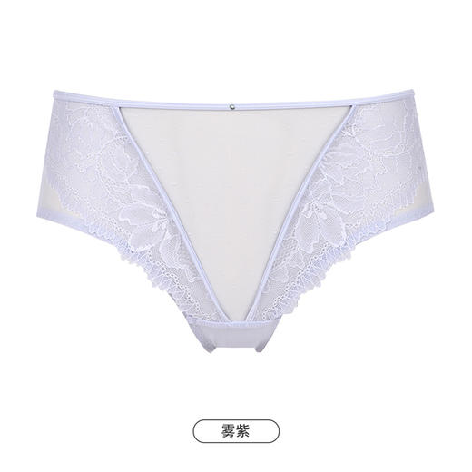 都市丽人时尚系列蕾丝网布内裤女蕾丝女士内裤中腰三角内裤LK42A9 商品图11