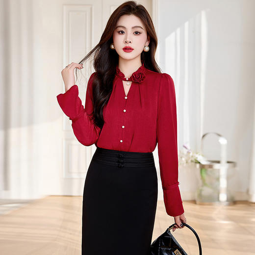 纯色套装春季上新气质时尚优雅舒适透气包臀裙两件套HR-WM980529 商品图1