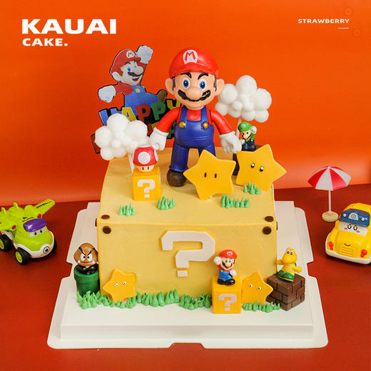 烤爱·生日蛋糕系列·超级蓝色玛丽奥·奥利奥奶油·儿童蛋糕 男生聚会生日节日蛋糕【仅限深圳同城配送】 商品图0