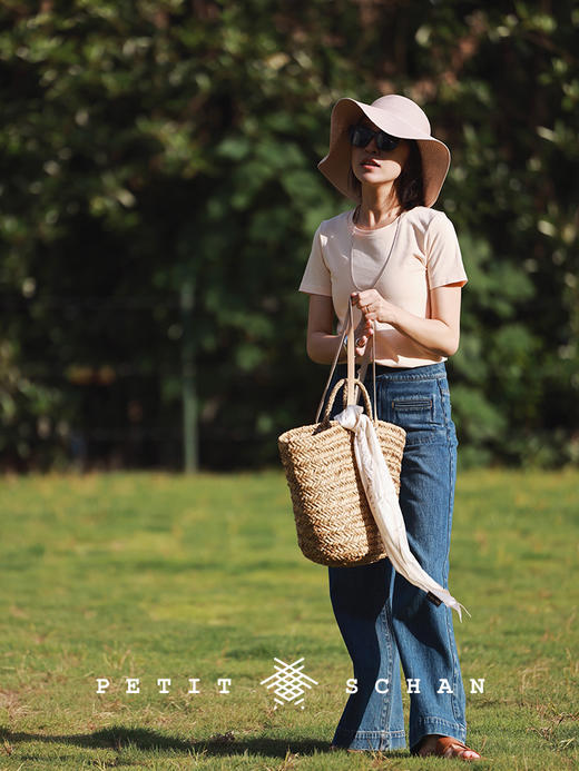 PETIT SCHAN小闪  CLO#249 Bubble 气泡 夏季新款60S匹马棉品牌logo刺绣圆领T恤女 商品图2