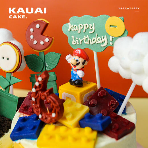 烤爱·生日蛋糕系列·超级蓝色玛丽奥组合·儿童蛋糕 男生蛋糕 奥利奥奶油·聚会生日节日【仅限深圳同城配送】 商品图6