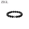 ZEGL黑曜石手串女925纯银串珠手链手绳2024年新款黑色闺蜜手饰品 商品缩略图0