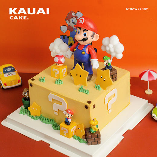 烤爱·生日蛋糕系列·超级蓝色玛丽奥·奥利奥奶油·儿童蛋糕 男生聚会生日节日蛋糕【仅限深圳同城配送】 商品图5