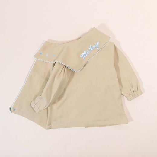 【商城同款】迪士尼2024春季新款女童风衣中小童户外防风外套时尚翻领风衣上衣231DS0878 商品图4