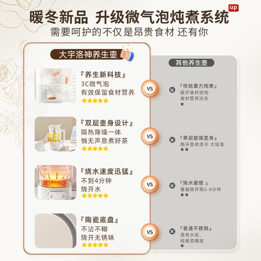 【韩国大宇洛神养生壶】家用多功能全自动办公室小型双层玻璃炖煮茶花茶壶 商品图1
