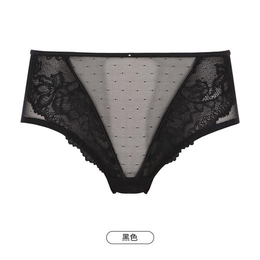 都市丽人时尚系列蕾丝网布内裤女蕾丝女士内裤中腰三角内裤LK42A9 商品图10