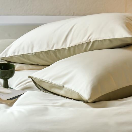 2024春 100S新疆长绒棉双拼床品三件套/四件套 床单款床笠款  雅致清爽春日色 商品图9