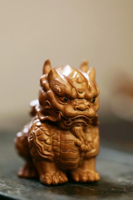 经书麒麟°老山檀摆件 商品图0