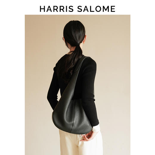 HARRIS SALOME牛皮松弛感大容量单肩包通勤柔软 商品图4