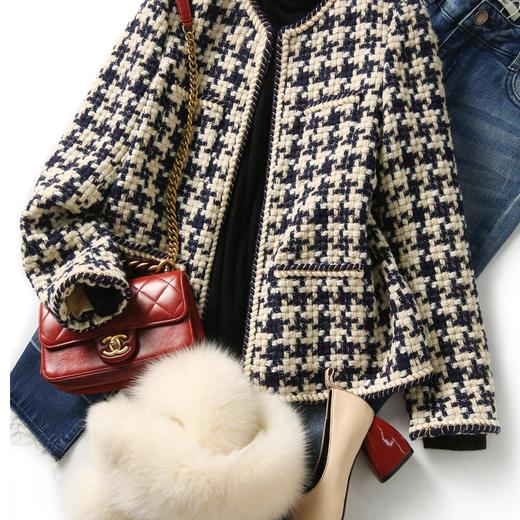 雀说 小香风外套春秋轻社交氛围小香软花呢外套4ZF-021511 商品图1