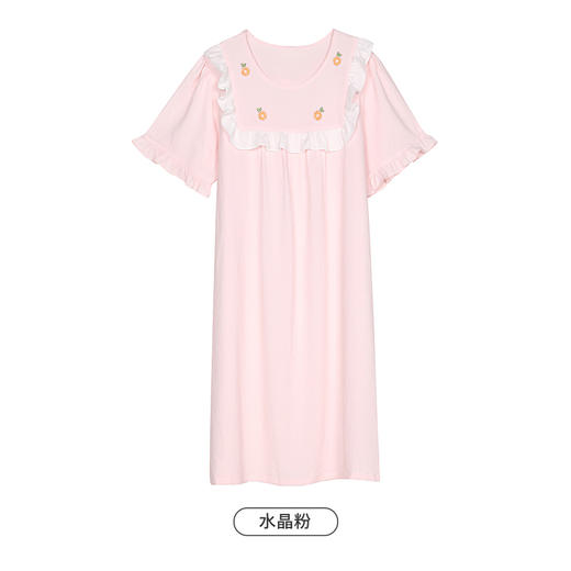都市丽人生活家居春夏睡衣女软绵绵家居服薄款短袖裙女士睡裙LH46A8 商品图9
