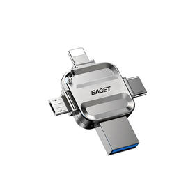 忆捷I71-128G USB3.0 Lightning Type-C MicroUSB口 苹果安卓华为手机电脑通用四接口存储U盘