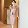 春季新年轻喜婆婆高贵两件套婚宴礼服连衣裙LC-2322 商品缩略图1