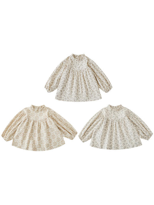 【清新碎花，优雅气质】女童碎花娃娃衫2023春秋新款儿童休闲衬衫宝宝洋气长袖衬衣 商品图4