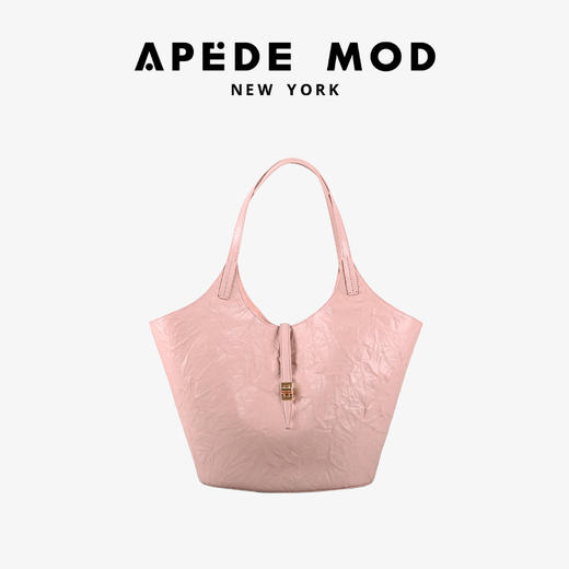 【明星同款】品牌直发 APEDE MOD 大号浮雕纹软牛皮子母包托特包花园包菜篮子包「黑色预售」 商品图9