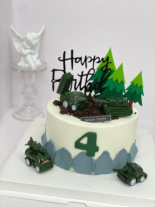 坦克男孩周岁蛋糕 商品图1